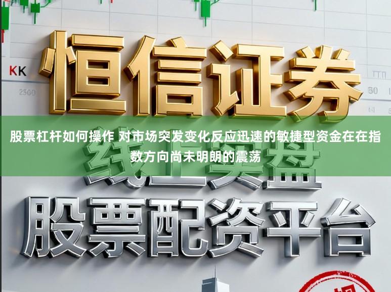 股票杠杆如何操作 对市场突发变化反应迅速的敏捷型资金在在指数方向尚未明朗的震荡