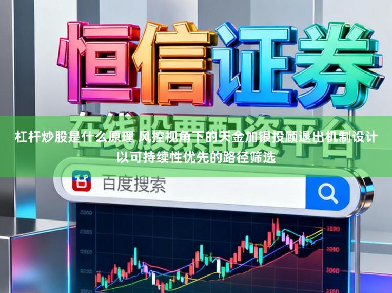 杠杆炒股是什么原理 风控视角下的天金加银投顾退出机制设计以可持续性优先的路径筛选