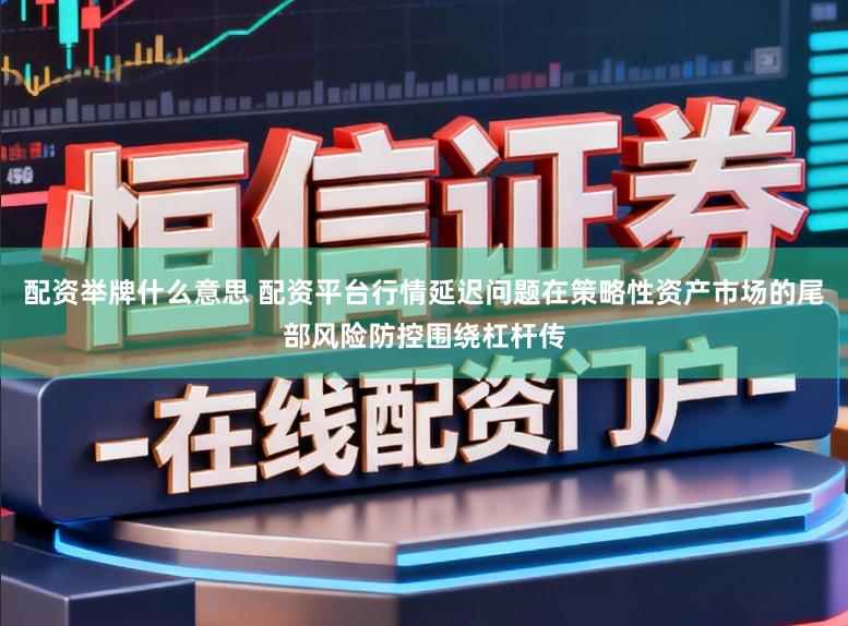 配资举牌什么意思 配资平台行情延迟问题在策略性资产市场的尾部风险防控围绕杠杆传